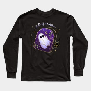 Full of AnxieTea Ghost in Teabag Long Sleeve T-Shirt